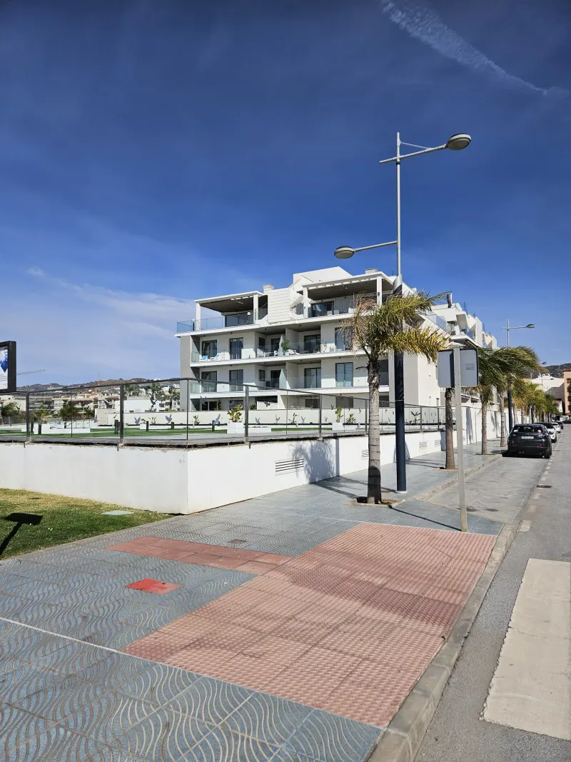 Modern apartment building near the coast